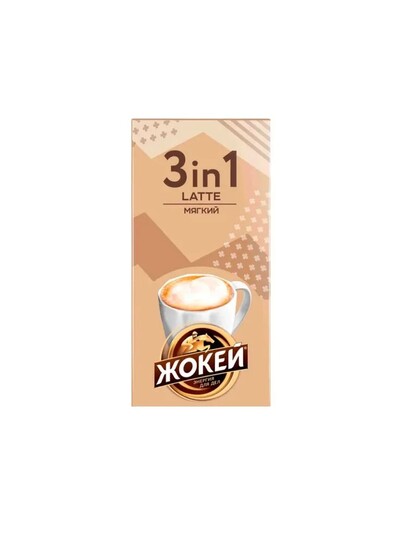 Кофейный напиток Жокей Мягкий, 3-в-1, 10 шт. (с банками-партнерами)