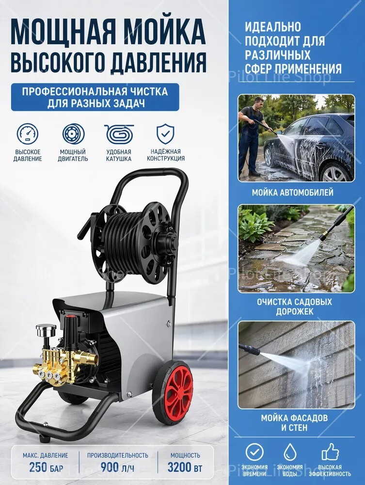 Мойка высокого давления 220 В (с банками-партнерами, из-за рубежа)