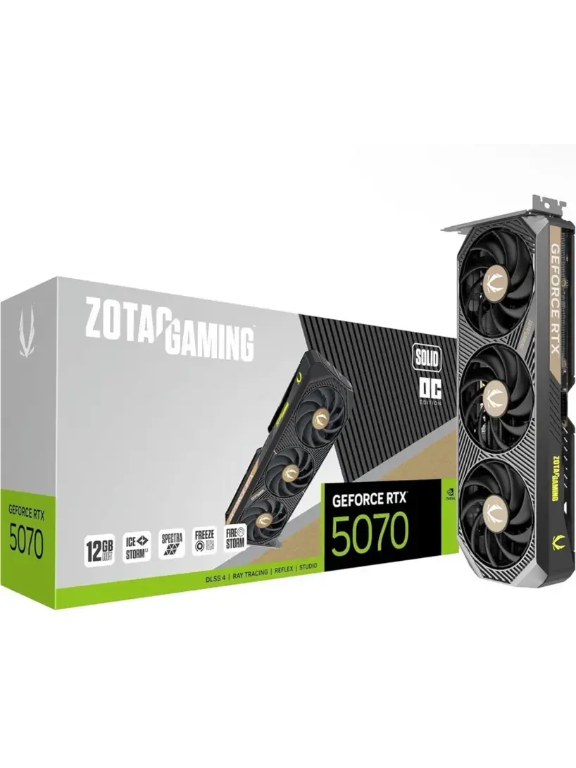Видеокарта  ZOTAC RTX 5070 Solid OC (с макс. кошельком и подпиской)