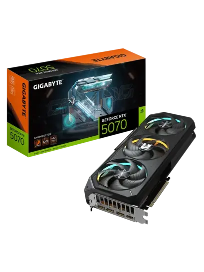 Видеокарта GIGABYTE RTX 5070 GAMING OC 12 ГБ  (с макс. кошельком и подпиской)