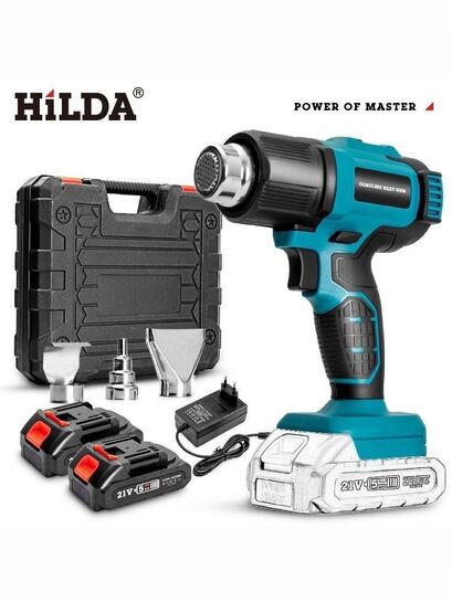 Фен строительный Hilda под аккумуляторы Makita (c картой банка-партнера, с банком-партнёром)