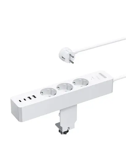 Сетевой фильтр NTONPOWER на 3 розетки и 2 USB A, 2 USB C (с банками-партнерами)