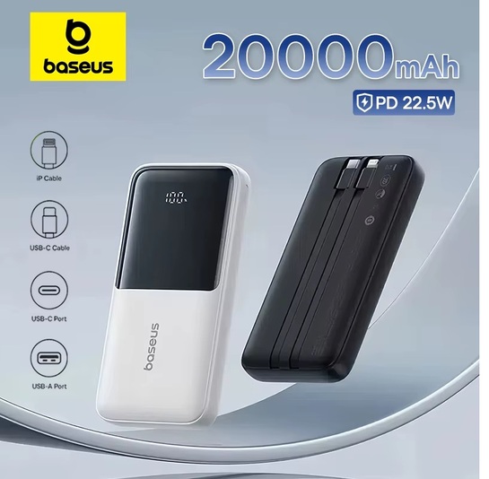 Внешний аккумулятор Baseus Lipow PPJP312, 20000 мАч, PD 22.5 Вт