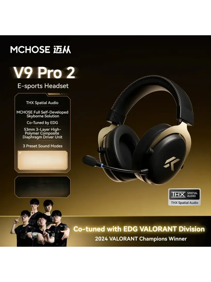 Беспроводные игровые наушники MCHOSE V9 Pro 2 (с ВБ кошельком, из-за рубежа)
