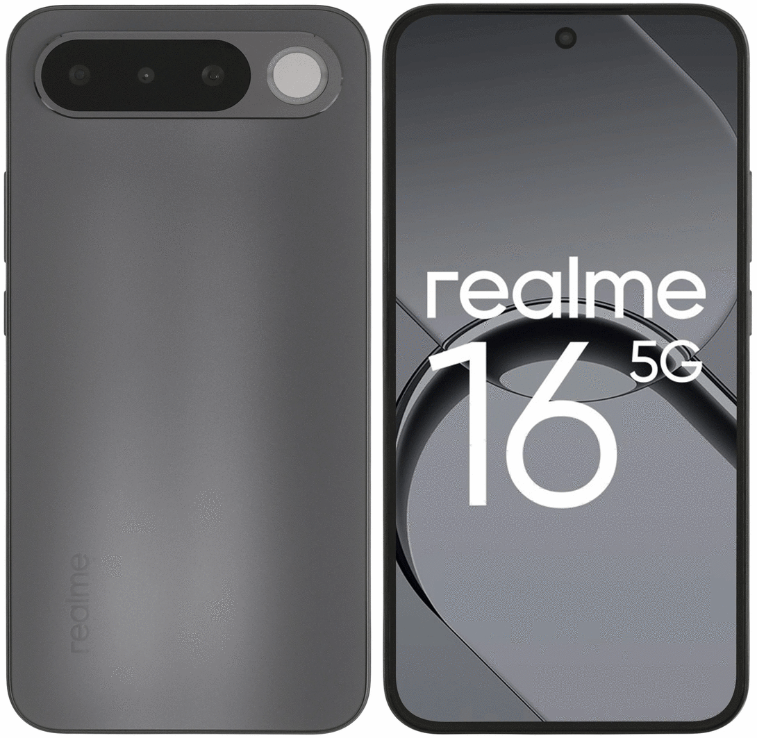 Смартфон Realme 16, 8/256 ГБ (Dimensity 6400 Turbo, 6.57", AMOLED, 2372×1080, 120 Гц, 7000 мАч, NFC), из Китая