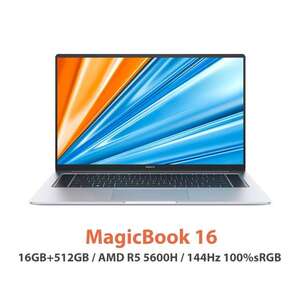 Ноутбук Honor MagicBook 16, 16", IPS, 144 Гц, 1920x1080, Ryzen 5 5600H, 16 ГБ ОЗУ, 512 ГБ SSD, Windows 10