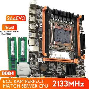Комплект LGA 2011v3, Atermiter d4 + xeon e5 2640 v3 + 2х8Gb DDR4