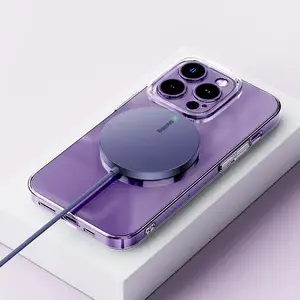 Магнитное зарядное устройство Baseus Simple Mini 3 Magnetic Wireless Charger 15W, быстрая зарядка