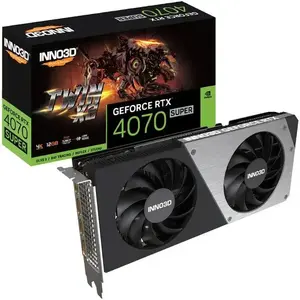 Видеокарта Inno3D GeForce RTX 4070 SUPER TWIN X2 12 ГБ с картой OZON