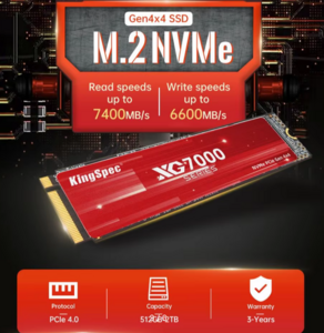 Твердотельный накопитель KingSpec XG7000 PCIe 4.0 NVME 2tb 
