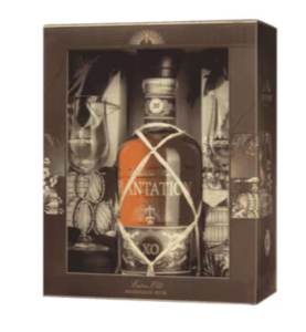 Ром Plantation Barbados Extra Old 20 лет 0,7 л в подарочной упаковке + 2 бокала