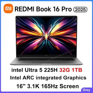 Ноутбук Xiaomi Redmi Book Pro 16 2025 (16", 32ГБ/1ТБ, U7 255H, Ultra 5, Integrated graphic, Win 11)