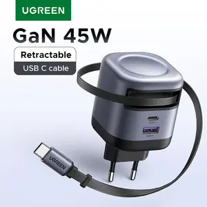 Выдвижное зарядное устройство UGREEN X604, GaN, 45 Вт