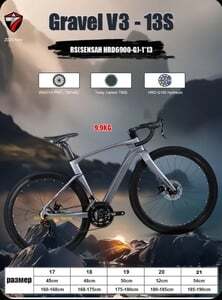Велосипед Гравийный, Шоссейный, Twitter Gravel V3 RS-13 (HDR Hydraulic Disc Brake , 700C*40C 9.9kg)
