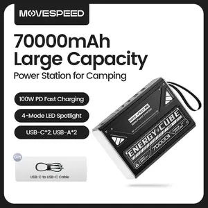 Портативный аккумулятор MOVESPEED Z70PRO 100 вт 70000 mAh 