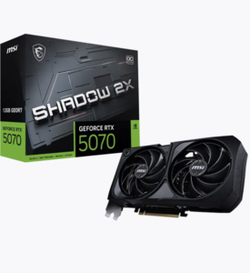 Видеокарта MSI GeForce RTX 5070 12G SHADOW 2X OC, 12Gb GDDR7