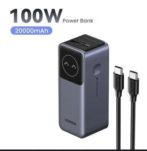 Внешний аккумулятор UGREEN Nexode Mini 100 Вт 12000 мАч Power Bank 20000 мАч 