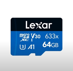 Карта памяти MicroSD 64 ГБ Lexar 633x 