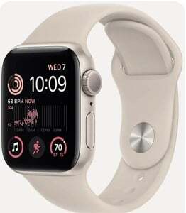 Умные часы Apple Watch Series SE Gen 2 40 мм Aluminium Case GPS, starlight Sport Band 2023 S/M