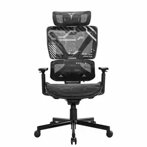 Кресло компьютерное ZONE 51 FREELANCER K5 Black-Grey Черно-серый, игровое, сетка