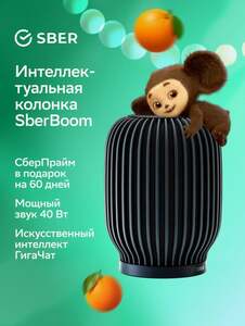 Умная колонка Sber SberBoom 40 Вт с голосовым ассистентом Салют (SBDV-00090a) (с картой Пэй)