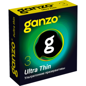 Презервативы Ganzo Ultra Thin №3, 3 шт.