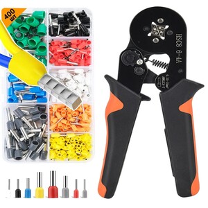 Обжимные пресс-клещи с набором клемм 0,25-10мм 400 шт (из-за рубежа)