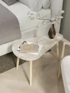 Столик журнальный FRESTER каплевидный, МДФ+дерево (с Я.Пэй/Альфой, зависит от аккаунта)