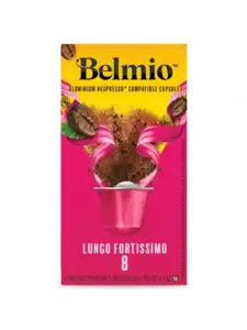 Кофе в капсулах Belmio Lungo Fortissimo (intensity 8) Belm, 10 шт., для системы Неспрессо (с ВБ кошельком)
