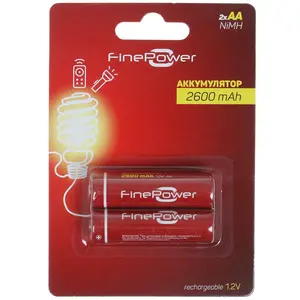 Аккумулятор АА Ni-MH FinePower KT1326 2600 мА*ч 1.2 В 2шт 