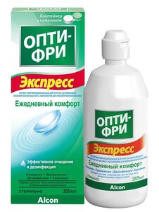 Раствор для линз Опти-Фри, 355 мл (с картой OZON)
