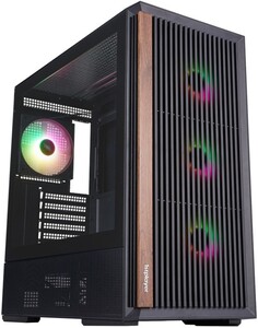 Корпус для ПК 1STPLAYER WD7 ARGB, черный (WD7-BK-4FA7-2FA7R)