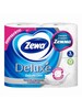 Туалетная бумага Zewa Deluxe Без аромата, 3 слоя, 4 рулона