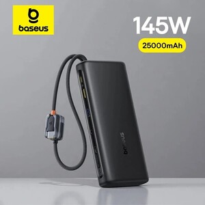 Внешний аккумулятор Baseus EnerFill FC41 25000 мАч, 145 Вт, 2 кабеля (из РФ)