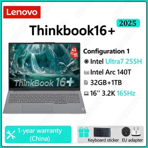 Ноутбук Lenovo ThinkBook 16+, 16", 32ГБ/1ТБ, U7 255H, Integrated graphic (цена с купоном продавца)