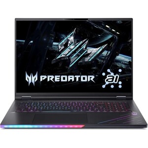 Ноутбук Acer Predator Helios 18 AI PH18-73-939Q 18", Intel Core Ultra 9 275HX, RAM 32 ГБ, SSD 2048 ГБ, NVIDIA GeForce RTX 5080 16 Гб, Русская раскладка (с картой OZON)