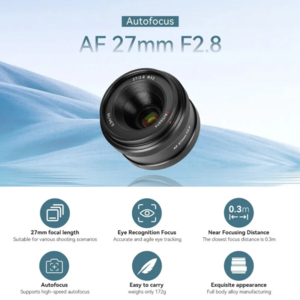 Объектив 7Artisans AF 27mm F2.8 APS-C автофокусом (с картой OZON)