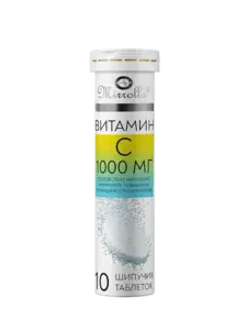 Mirrolla Витамин С 1000 шипучие таблетки массой 3800 мг 10 шт (ЕАптека МОСКВА)