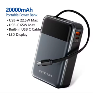 Портативное зарядное устройство Vention 65W 20000мАч