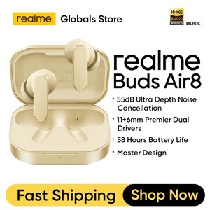 TWS наушники Realme buds Air 8 (глобалка, цена может отличаться на аккаунтах)