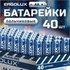 Батарейки алкалиновые Ergolux АА 40 шт. (с картой OZON, с бонусами продавца)
