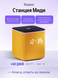 Умная колонка Яндекс Станция Миди YNDX-00054 