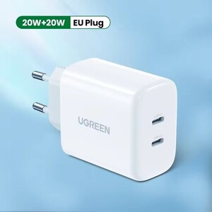 Сетевое зарядное устройство UGREEN CD243 PD 38W Charger, 2хUSB-C