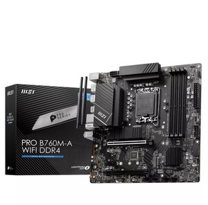  Материнская плата MSI PRO B760M-A WIFI DDR4 (с Wb кошельком, с подпиской)