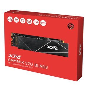 M.2 NVMe твердотельный SSD накопитель ADATA XPG BLADE S70, 1 Тб (AGAMMIXS70B-1T-CS, PCIe 4.0 x4, чтение 7400 МБ/с, запись 5500 МБ/с) (с WB кошельком)