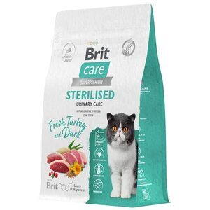 Сухой корм для кошек Brit Kea 7 кг, для стерилизованных кошек, контроль веса (с ВБ кошельком)