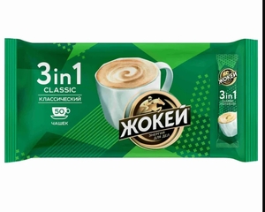 Кофейный напиток Жокей Классический, 3 в 1, 50 шт
