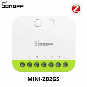 Умная розетка SONOFF MINI-ZB2GS Zigbee 2-Gang